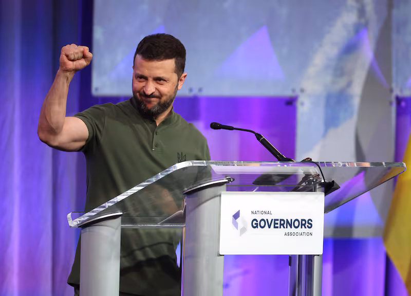 Volodymyr Zelenskyy: „Războiul este greu, dar glumele mele sunt mai rezistente”.